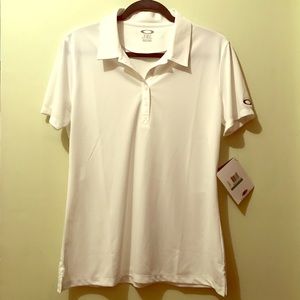 White Oakley Women’s Athletic Tee Tags On